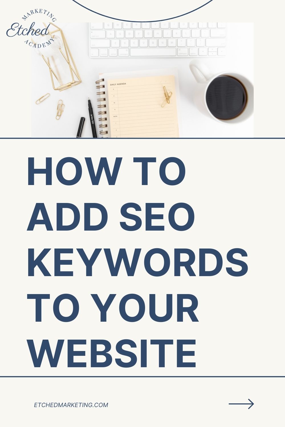 how to add SEO keywords to your website
